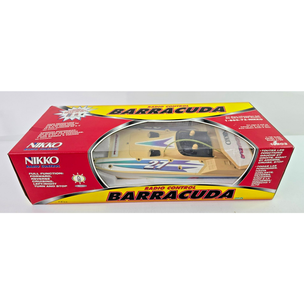 Vintage Nikko Barracuda 1/30 RC Boat #19203